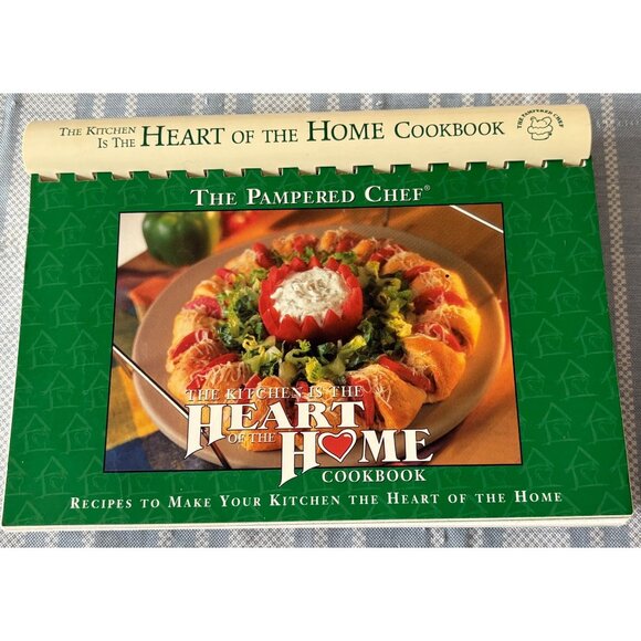 The Pampered Chef "The Kitchen Is The Heart Of The Home" Cookbook Spiral 1999 - Picture 1 of 10